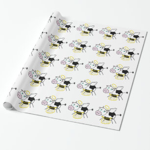 Cadeau Papier d'emballage de vache sainte
