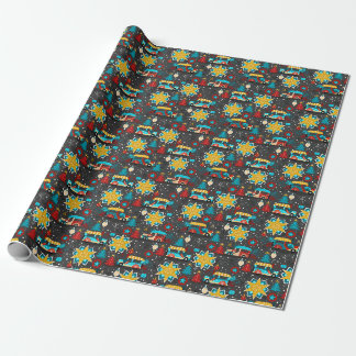 Cadeau Papier d'emballage de véhicule de Noël
