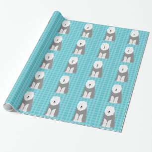 Cadeau Papier d'emballage de vieux chien de berger