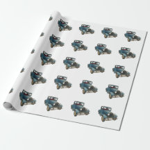 Papier d'emballage de voiture ancienne
