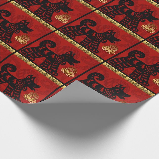 Cadeau Papier d'emballage de zodiaque chinois d'année de (Coin)