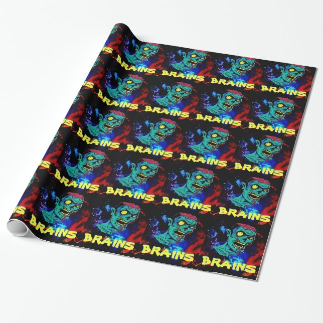 Cadeau Papier d'emballage de zombi (Déroulé)