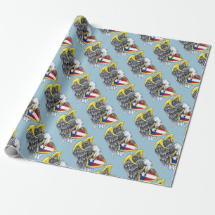 Cadeau Papier d'emballage d'Eagle d'Américain