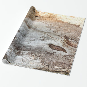 Cadeau Papier d'emballage d'écorce en bois d'arbre