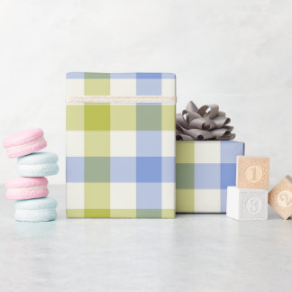 Cadeau Papier d'emballage Delphinium Gingham
