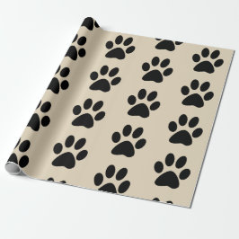 Cadeau Papier d'emballage d'empreinte de patte