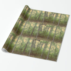 Cadeau Papier d'emballage des arbres forestiers