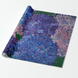 Cadeau Papier d'emballage d'hortensia - conception unique