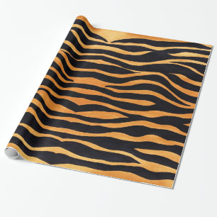Cadeau Papier d'emballage d'impression abstrait de tigre