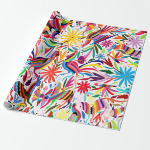 Cadeau Papier d'emballage d'impression couleur Otomi