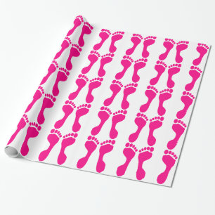 Cadeau Papier d'emballage d'impression de pied