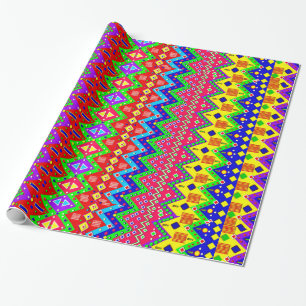 Cadeau Papier d'emballage d'impression mexicain de fête,