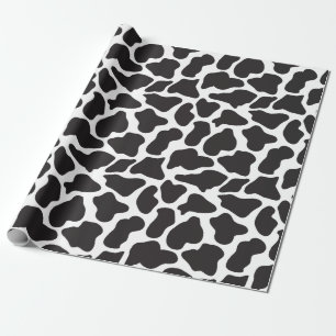 Cadeau Papier d'emballage d'impression pour vache noire e