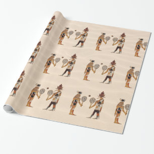 Cadeau Papier d'emballage drôle de tennis de dieux