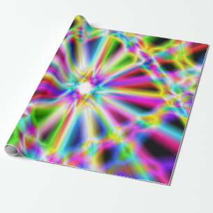 Cadeau Papier d'emballage du chrome 3 iridescents