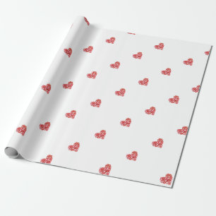 Cadeau Papier d'emballage du coeur