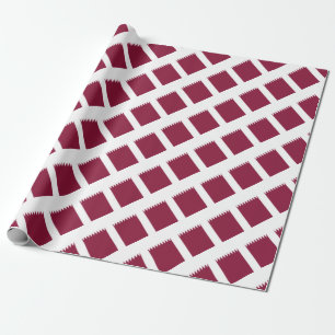 Cadeau Papier d'emballage du drapeau du Qatar
