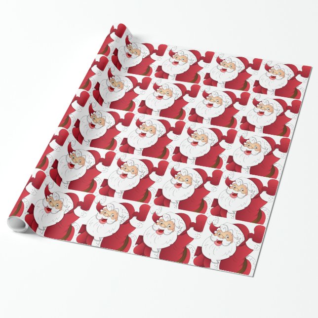 Cadeau Papier d'emballage du Père Noël. (Déroulé)