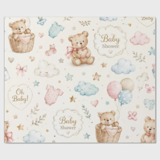 Cadeau Papier d'emballage élégant pour Baby Shower