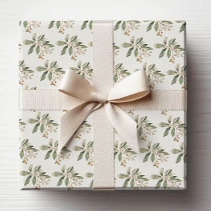 Cadeau Papier d'emballage Élégante Verdure