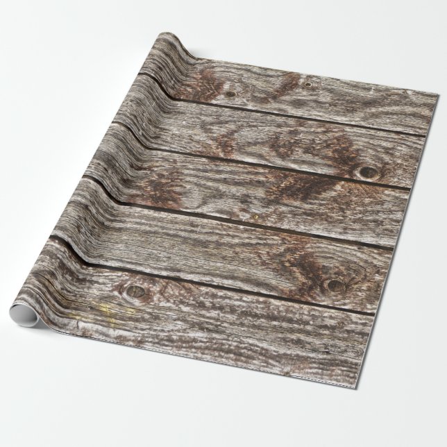 Cadeau papier d'emballage en bois affaissé (Déroulé)