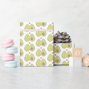 Cadeau Papier d'emballage en couple Avocado