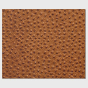 Cadeau Papier d'emballage en cuir d'autruche