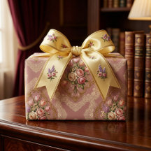 Papier d'emballage en dentelle florale victorienne