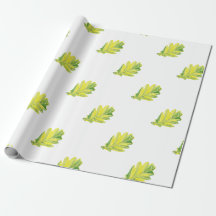 Papier d'emballage en feuilles de chêne
