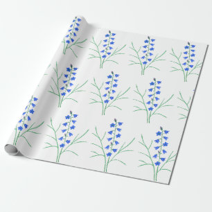 Cadeau Papier d'emballage en gros caractères Bluebells