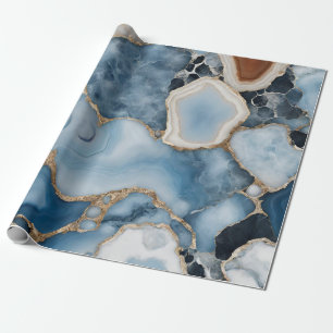 Cadeau Papier d'emballage en marbre d'Agate