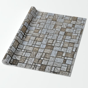 Cadeau papier d'emballage en pierre de mosaïque