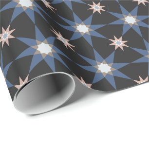Cadeau Papier d'emballage étoile ciel sombre