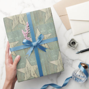 Cadeau Papier d'emballage étoilé texturé