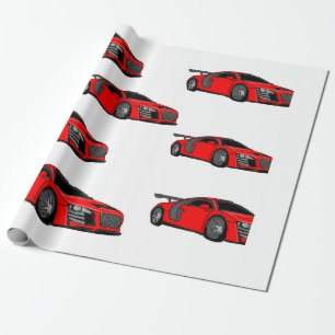 Cadeau Papier d'emballage fait sur commande "de voiture
