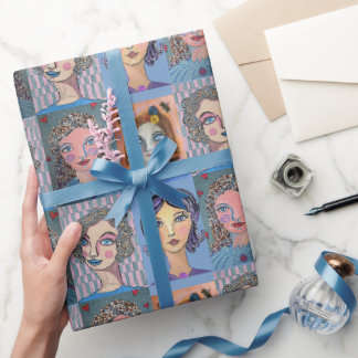 Cadeau Papier d'emballage Femmes Fantaisistes
