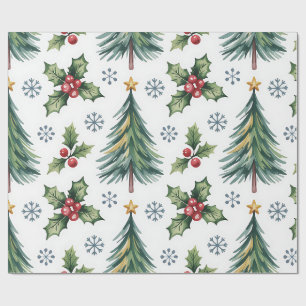 Cadeau Papier d'emballage festif de Noël
