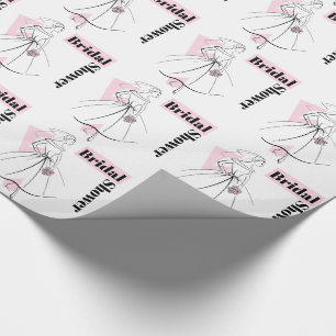 Cadeau Papier d'emballage Fête des mariées rose Fashion B