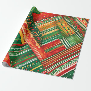 Cadeau papier d'emballage fiesta patchwork