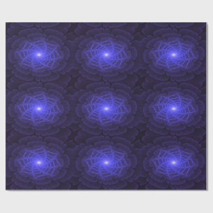 Cadeau Papier d'emballage Fleur Fractale BlueLotus