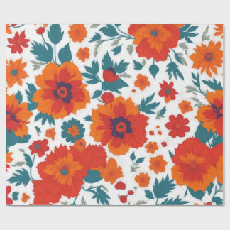 Cadeau Papier d'emballage floral