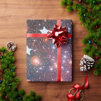 Cadeau Papier d'emballage Galaxie Étoile Cosmique Luxueux