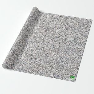 Cadeau Papier d'emballage gris de tiret de caillou