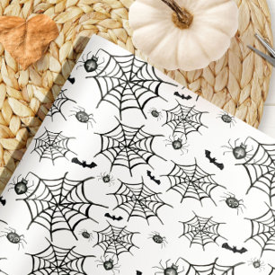 Cadeau Papier d'emballage Halloween araignées effrayantes