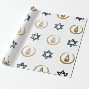 Cadeau Papier d'emballage hanoukka