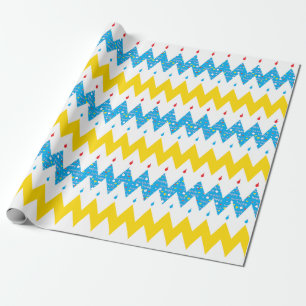 Cadeau Papier d'emballage Hanoukka "Chevron Menorah 2"