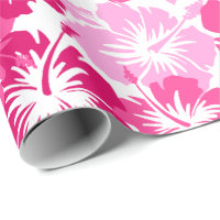 Papier d'emballage hawaïen floral de ketmie épique