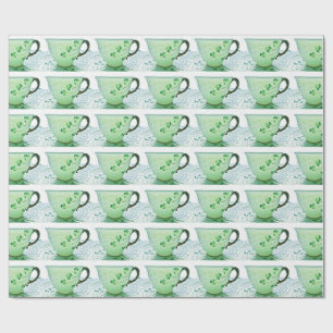Cadeau Papier d'emballage irlandais de tasse de thé de