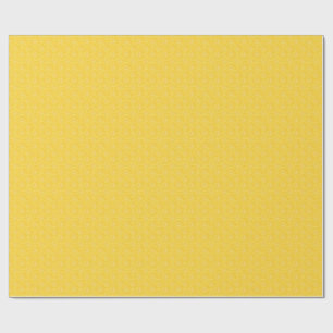 Cadeau Papier d'emballage jaune tranche de citron fruit d