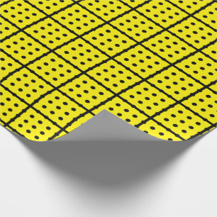 Cadeau Papier d'emballage jaune unique